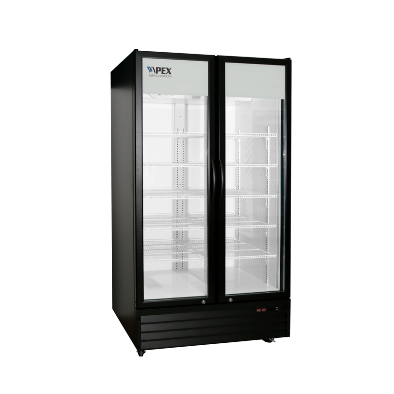 Double Hinge Door Upright Double Door Refrigerator